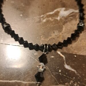 Chic Black Crystal Necklace
